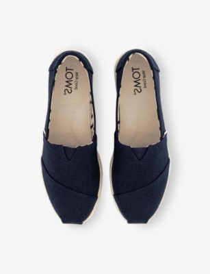 TOMS: Alpargata Plus Panelled Canvas Espadrilles