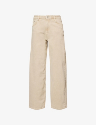 REPRESENT: Brand-Patch Balloon-Leg Mid-Rise Denim Jeans