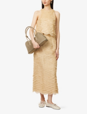 TWP: Fishcale Sleeveless Organza Shell Top