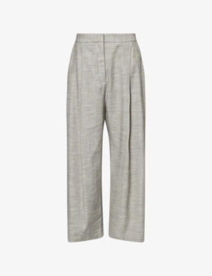 TWP: Greenwich Avenue Wide-Leg Linen and Wool-Blend Trousers