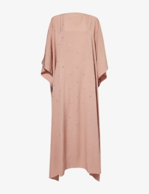 STELLA MCCARTNEY: Ramadan Crystal-Embellished Woven Kaftan Maxi Dress