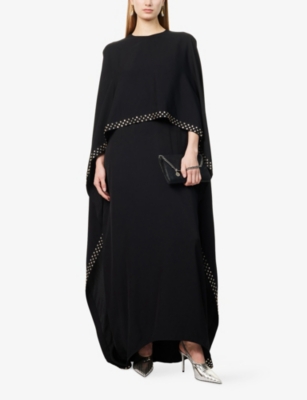 STELLA MCCARTNEY: Ramadan Crystal-Embellished Woven Cape Maxi Dress