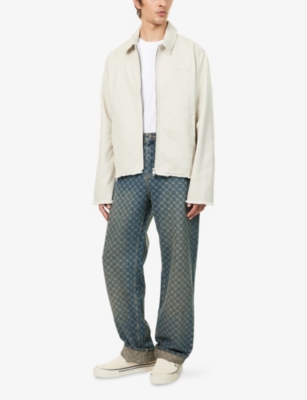 DAILY PAPER: Workwear Embroidered-Logo Cotton Jacket