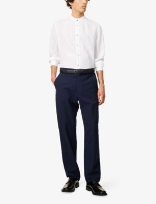 PAUL SMITH: Casual-Fit Mandarin-Collar Linen Shirt