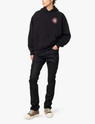 ANTI SOCIAL SOCIAL CLUB: Theories Brand-Print Cotton-Jersey Hoody