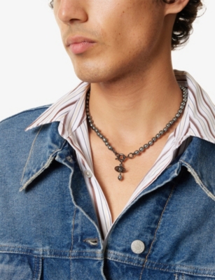 VIVIENNE WESTWOOD: Aleksa Brass Necklace
