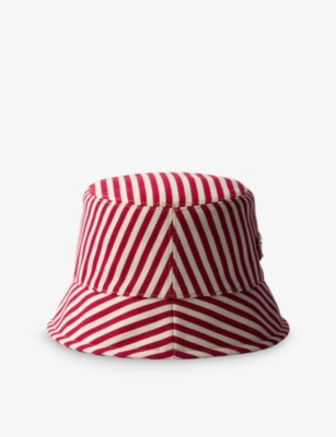 PRADA: Baltic Striped Cotton Bucket Hat