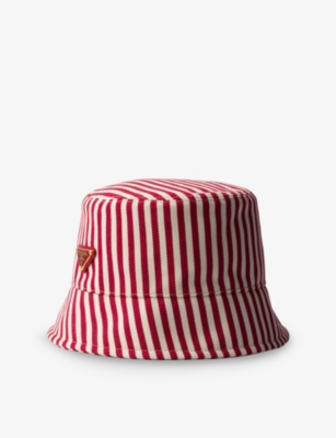 PRADA: Baltic Striped Cotton Bucket Hat
