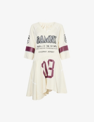 GANNI: Future Mesh Woven Mini Dress