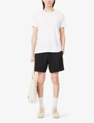 PAIGE: Munoz Elasticated-Waist Woven Shorts