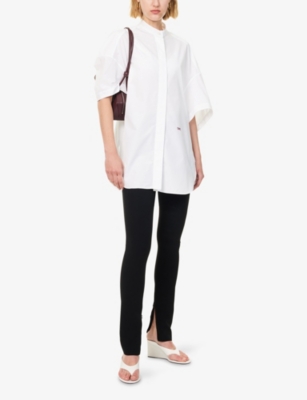 Stella Mccartney Womens  High Summer Oversized Cotton-poplin Shirt