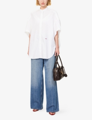 STELLA MCCARTNEY: Iconic Wide-Leg Denim Jeans