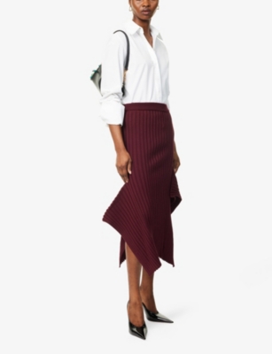 Stella Mccartney Gonna In Cotone Bordeaux  Donna In Brown