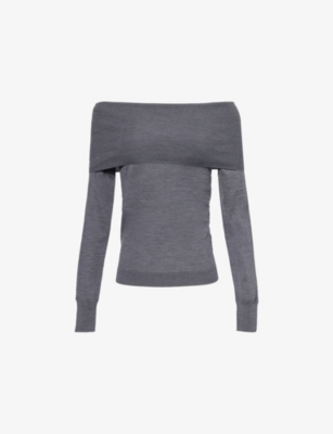 Stella Mccartney Off-the-shoulder Virgin Wool Sweater