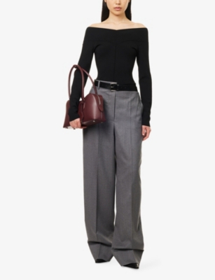 Stella Mccartney Wide-leg Trousers With Belt Loops And Pockets