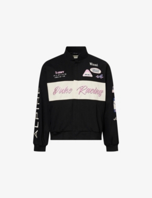 DUKE & DEXTER: Alpine F1 Racer Embroidered Cotton Jacket