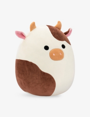 SQUISHMALLOWS: Ronnie the Cream and Brown Cow Soft Toy 40cm