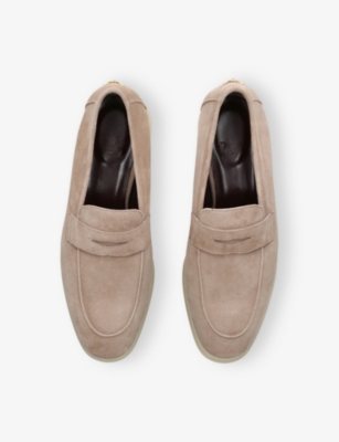 BOUGEOTTE: Loisir Gommé Suede Loafers