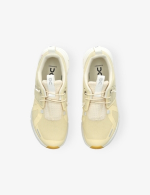 On Running Yellow Kids' Cloud Sky Woven Trainers Eur 36 /3.5 Uk In Yellow