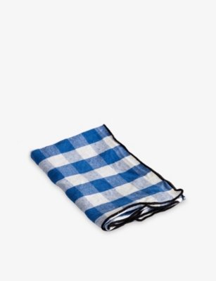 MAISON DE VACANCES: Mimi Vichy Linen and Cotton-Blend Canvas Tea Towel