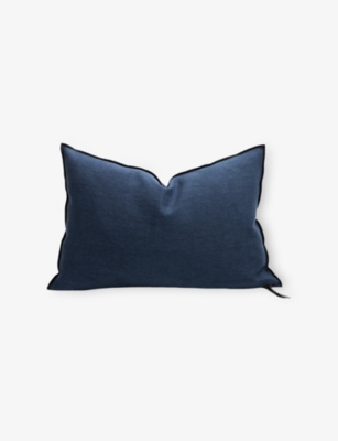 MAISON DE VACANCES: Stonewashed Linen Cushion 40cm x 60cm