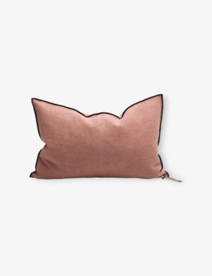 MAISON DE VACANCES: Stonewashed Linen Cushion 40cm x 60cm