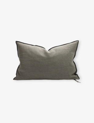 MAISON DE VACANCES: Stonewashed Linen Cushion 40cm x 60cm