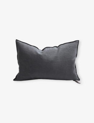 MAISON DE VACANCES: Stonewashed Linen Cushion 40cm x 60cm