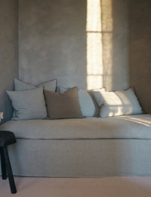 MAISON DE VACANCES: Stonewashed Linen Cushion 40cm x 60cm