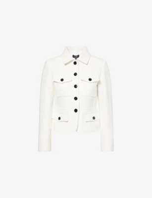 ME AND EM: Utility Patch-Pocket Tweed-Cotton Jacket