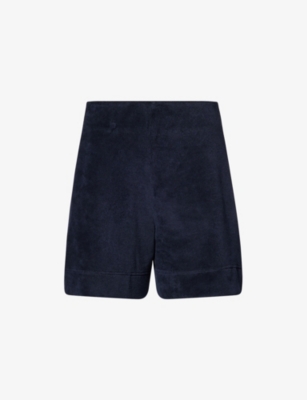 ME AND EM: Relaxed-Fit High-Rise Cotton-Blend Terry Shorts