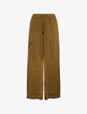ME AND EM: Fluid Wide-Leg Viscose-Blend Trousers