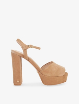 DUNE: Mayci Suede Platform Sandals