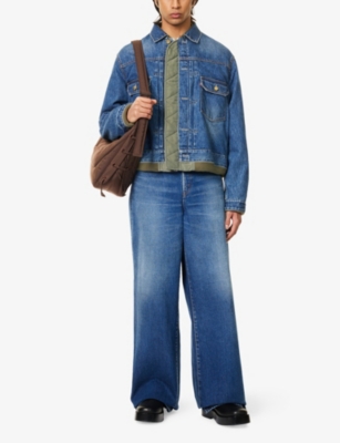 SACAI: Sacai X Levi's Padded Relaxed-Fit Denim Jacket
