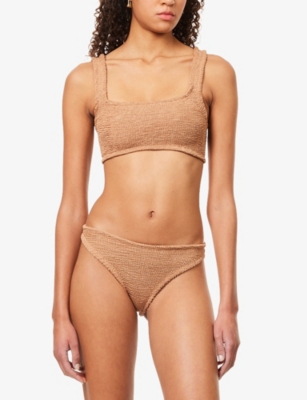 Hunza G Womens Metallic Coco Xandra Bikini Set