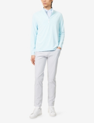 Shop G/fore Mens Daybreak Brushed-back Tech Quarter-zip Stretch-woven Sweatshirt