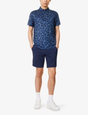G/FORE: Mapped Icon Camo Tech Jersey Polo Shirt