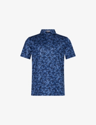G/FORE: Mapped Icon Camo Tech Jersey Polo Shirt