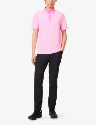 G/FORE: Feeder Stripe Fine Tech Jersey Polo Shirt