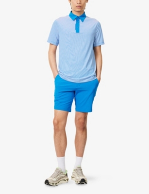 G/FORE: Feeder Stripe Fine Tech Jersey Polo Shirt