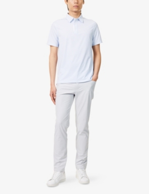 G/FORE: Jacquard Fine Stretch-Woven Polo Shirt