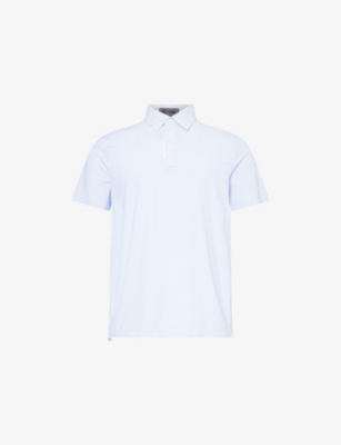 G/FORE: Jacquard Fine Stretch-Woven Polo Shirt