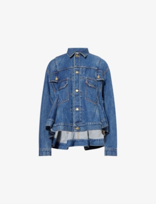 Sacai Womens Blue  X Levi's Denim Jacket In Blue