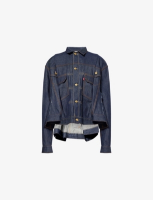 Sacai Womens  X Levi's Denim Jacket Indigo