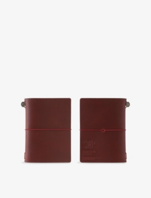 TRAVELER'S COMPANY: Love and Trip Leather Passport Notebook 13.5cm x 10cm