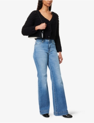 Shop 7 For All Mankind Womens  Modern Dojo Flared-leg Denim Jeans