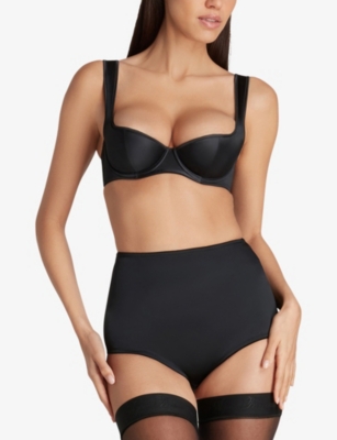 AGENT PROVOCATEUR: Nikita Demi-Cup Underwired Satin Bra