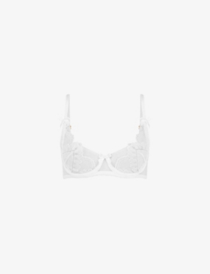 AGENT PROVOCATEUR: Alysia Balconette Underwired Mesh Bra