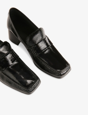 WHISTLES: Skye Heeled Leather Loafers