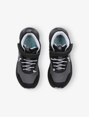 On Black Kids' Cloudhero Waterproof Woven Trainers Eur 33 / 1 Uk In Black